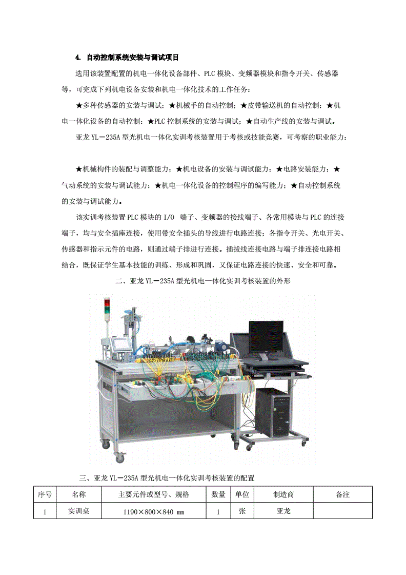 机电设备实训总结